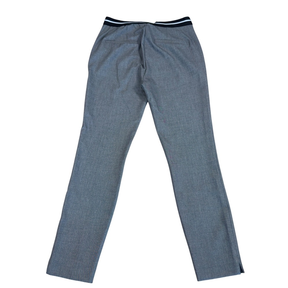 Zara Basic Jogger Waist Tapered Trouser S Mid Grey Corp Core Clean Girl NWT